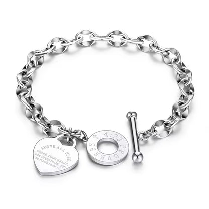 Proverbs 4:23 Charm Bracelet
