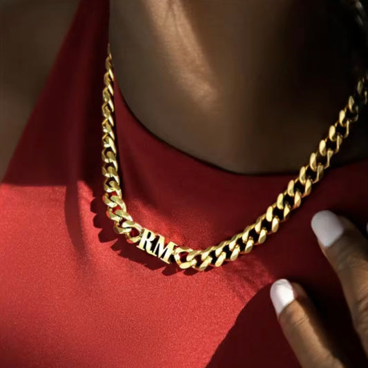 Double Initial Cuban Chain